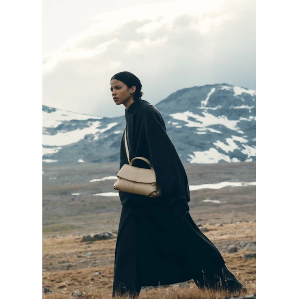 Polène Mokki in Textured Glade Bag, view 2 | Shoulder & Crossbody Bags | Luxury Shoes 