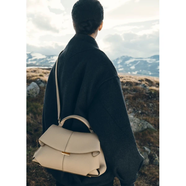 Polène Mokki in Textured Glade Bag, view 4 | Shoulder & Crossbody Bags | Luxury Shoes 