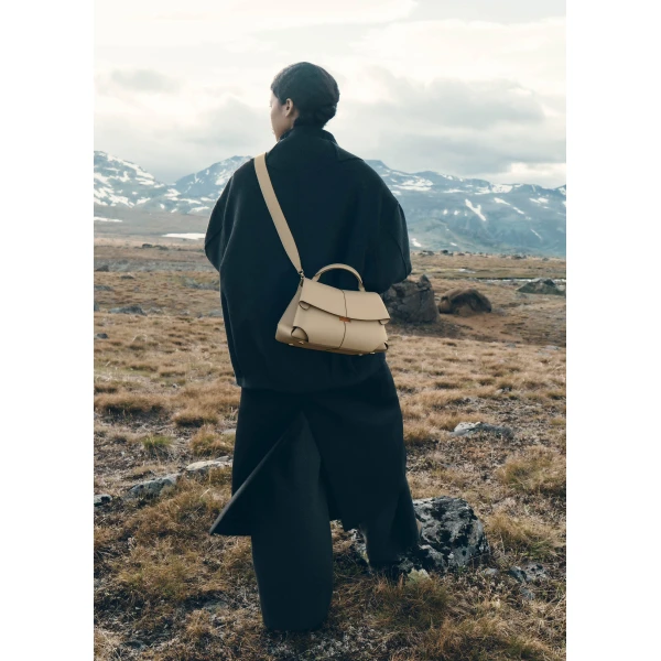 Polène Mokki in Textured Glade Bag, view 5 | Shoulder & Crossbody Bags | Luxury Shoes 