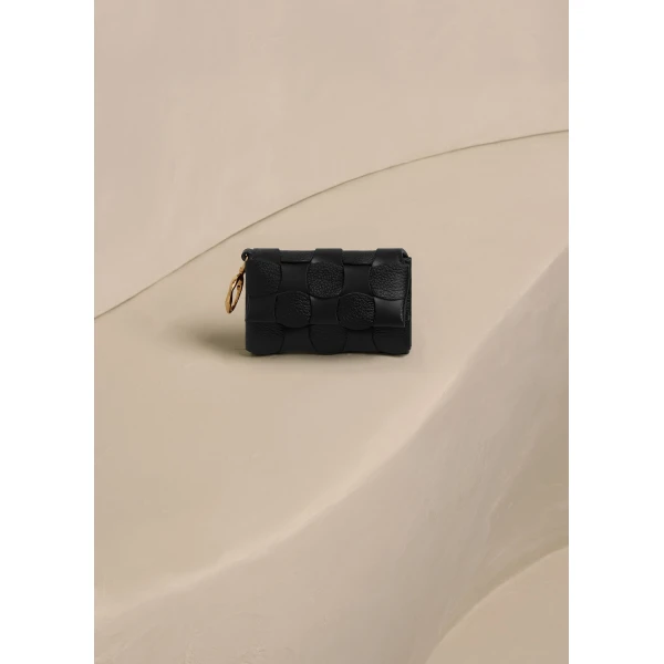 Polène Neiti Card Holder in Duo Black, view 2 | Wallets & Purses | Luxury Shoes 