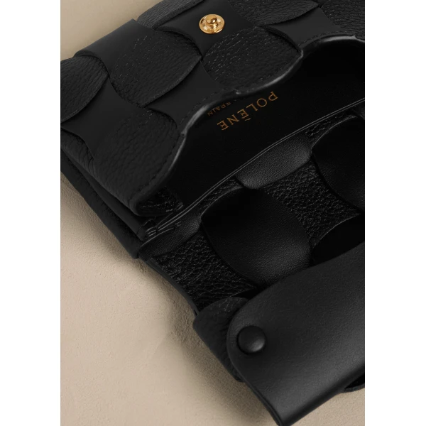 Polène Neiti Card Holder in Duo Black, view 3 | Wallets & Purses | Luxury Shoes 