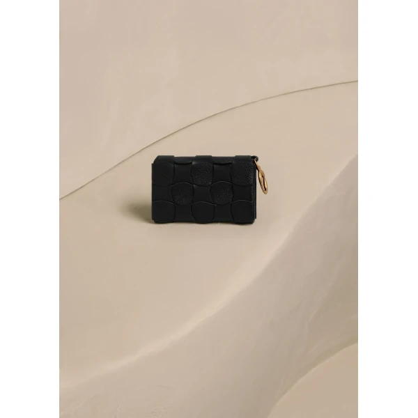 Polène Neiti Card Holder in Duo Black, view 5 | Wallets & Purses | Luxury Shoes 
