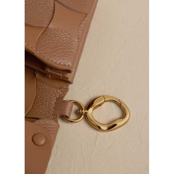 Polène Neiti Card Holder in Duo Camel, view 4 | Wallets & Purses | Luxury Shoes 