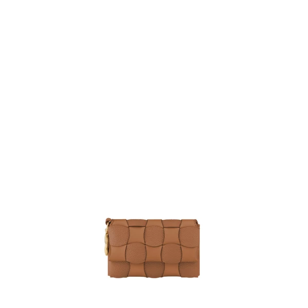 Polène Neiti Card Holder in Duo Camel | Wallets & Purses | Luxury Shoes 