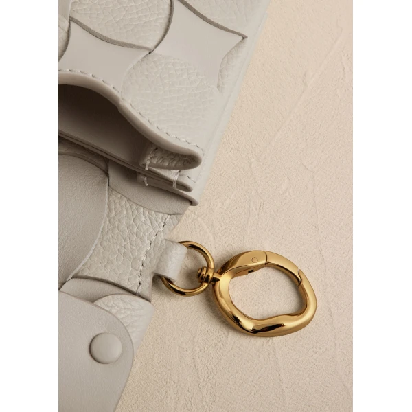 Polène Neiti Card Holder in Duo Chalk, view 4 | Wallets & Purses | Luxury Shoes 