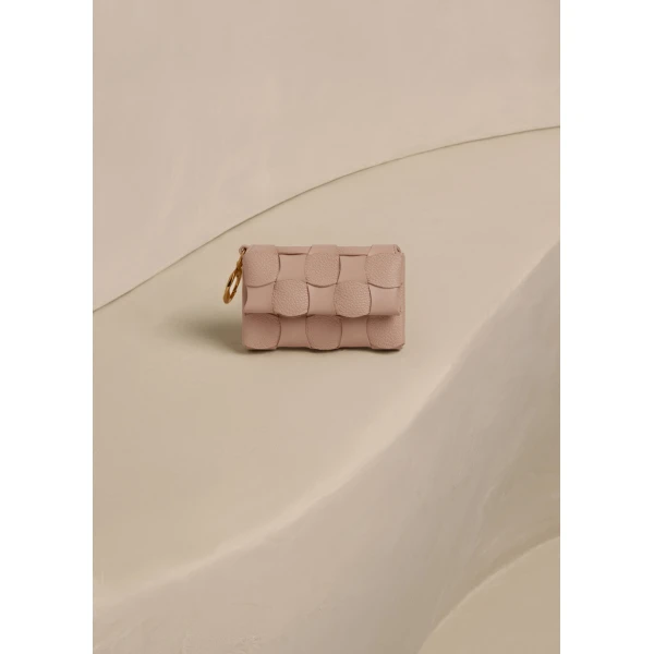Polène Neiti Card Holder in Duo Dune, view 2 | Wallets & Purses | Luxury Shoes 