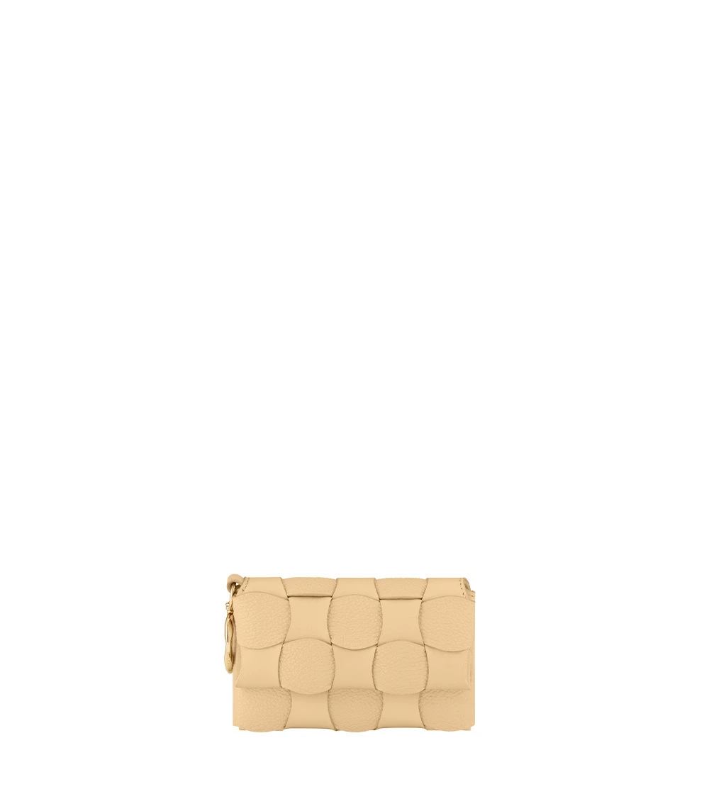Polène Neiti Card Holder in Duo Wheat Polène Neiti Card Holder in Duo Wheat | Wallets & Purses | Luxury Shoes