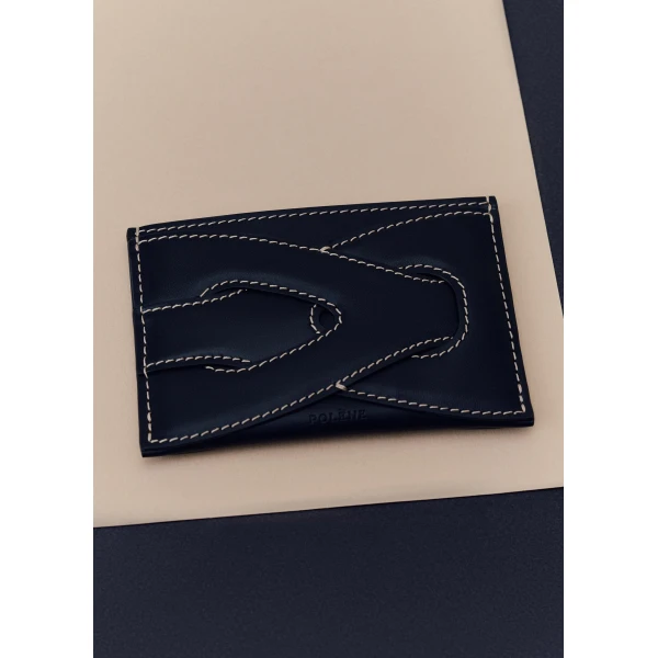 Polène Nodde Card Holder in Black, view 2 | Wallets & Purses | Luxury Shoes 