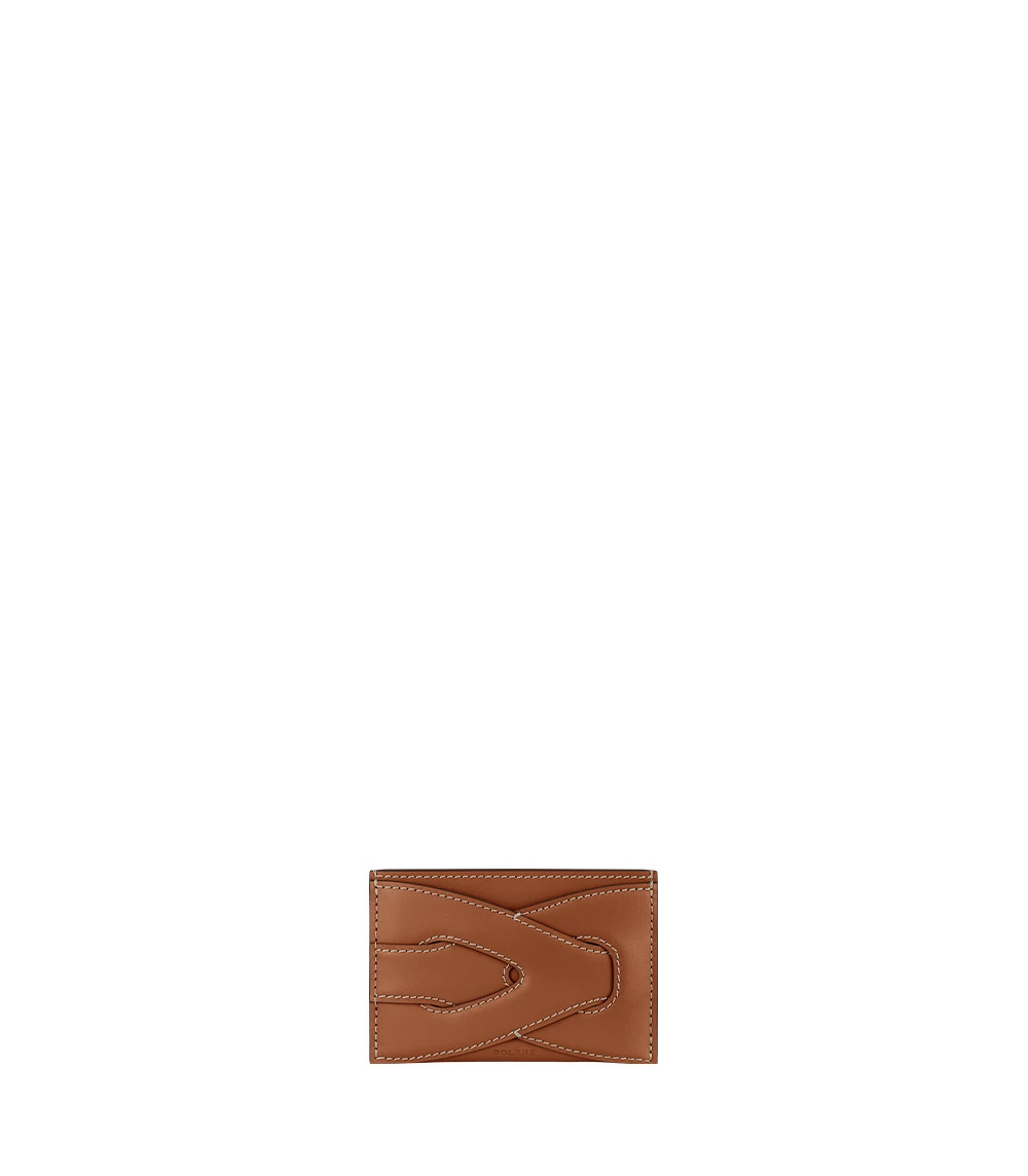Polène Nodde Card Holder in Cognac Polène Nodde Card Holder in Cognac | Wallets & Purses | Luxury Shoes