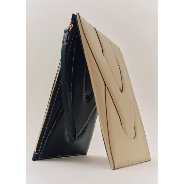 Polène Nodde Pouch in Sand, view 5 | Wallets & Purses | Luxury Shoes 