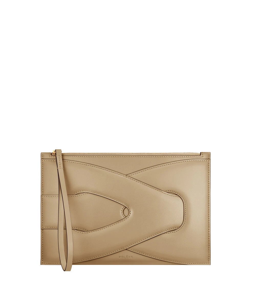 Polène Nodde Pouch in Sand Polène Nodde Pouch in Sand | Wallets & Purses | Luxury Shoes