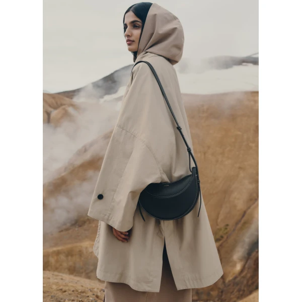 Polène Numéro Dix in Smooth Black Bag, view 2 | Shoulder & Crossbody Bags | Luxury Shoes 