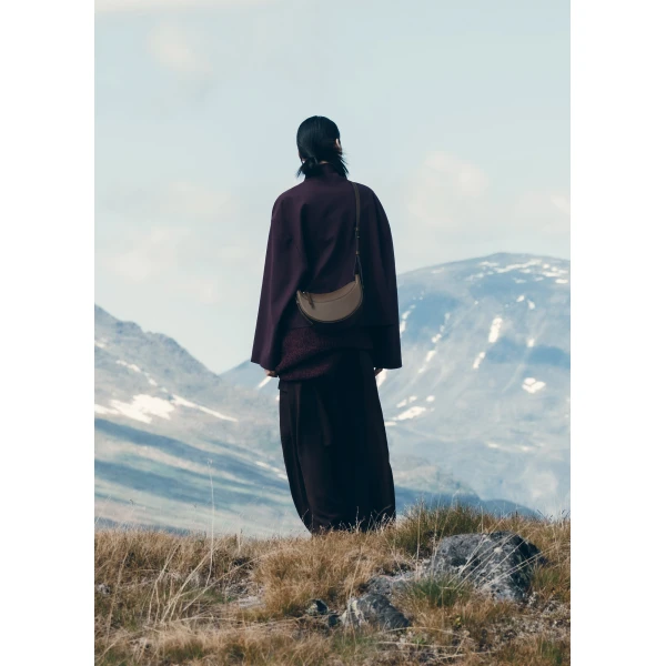 Polène Numéro Dix in Textured Candied Chestnut Bag, view 2 | Shoulder & Crossbody Bags | Luxury Shoes 