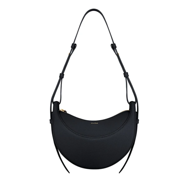 Polène Numéro Dix in Textured Deep Blue Bag | Shoulder & Crossbody Bags | Luxury Shoes 