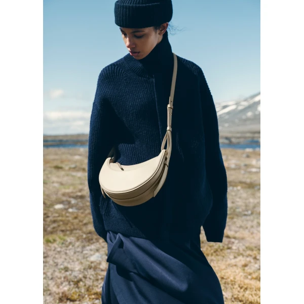 Polène Numéro Dix in Textured Glade Bag, view 2 | Shoulder & Crossbody Bags | Luxury Shoes 