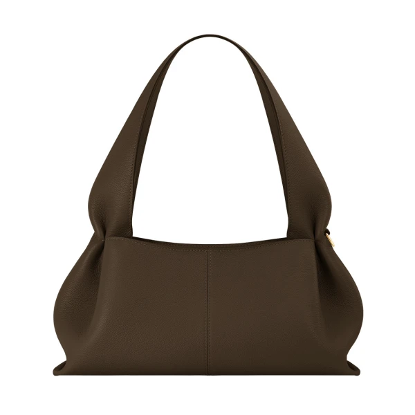 Polène Numéro Neuf East West in Textured Candied Chestnut Bag | Shoulder & Crossbody Bags | Luxury Shoes 