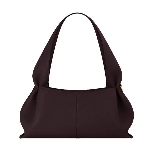 Polène Numéro Neuf East West in Textured Plum Bag | Shoulder & Crossbody Bags | Luxury Shoes 