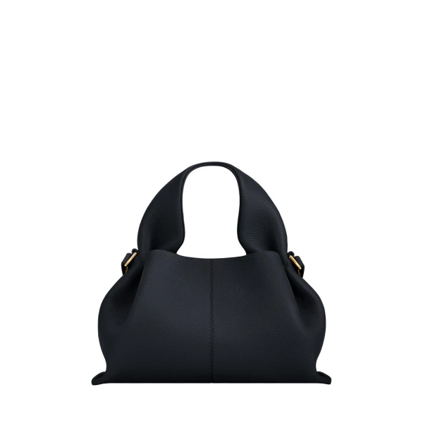 Polène Numéro Neuf Mini in Textured Deep Blue Bag | Mini Bags | Luxury Shoes 