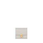Polène Numéro Sept Wallet in Textured Chalk | Wallets & Purses | Luxury Shoes 