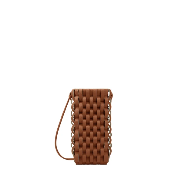 Polène Onda Phone Case in Cognac | Phone Cases | Luxury Shoes 