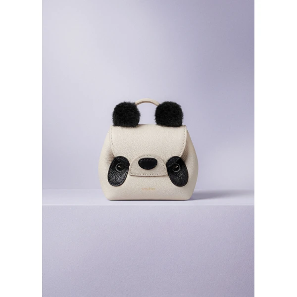 Polène Pamboo Nanonimals Bag Charm in Ecru, view 2 | Bag charms | Luxury Shoes 