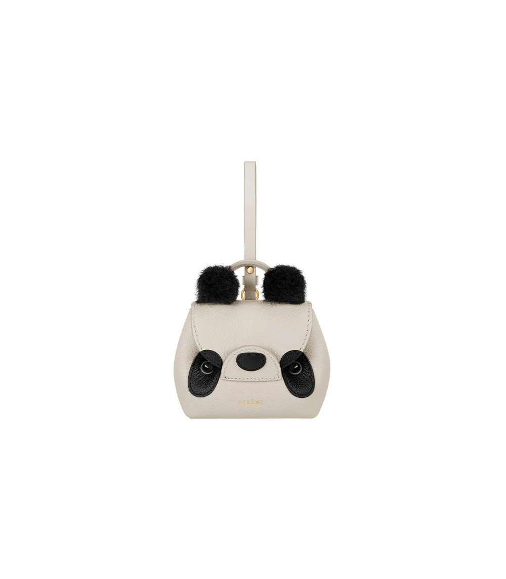 Polène Pamboo Nanonimals Bag Charm in Ecru Polène Pamboo Nanonimals Bag Charm in Ecru | Bag charms | Luxury Shoes