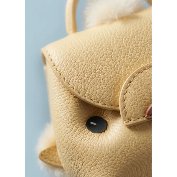 Polène Piyu Nanonimals Bag Charm in Mimosa, view 4 | Bag charms | Luxury Shoes 
