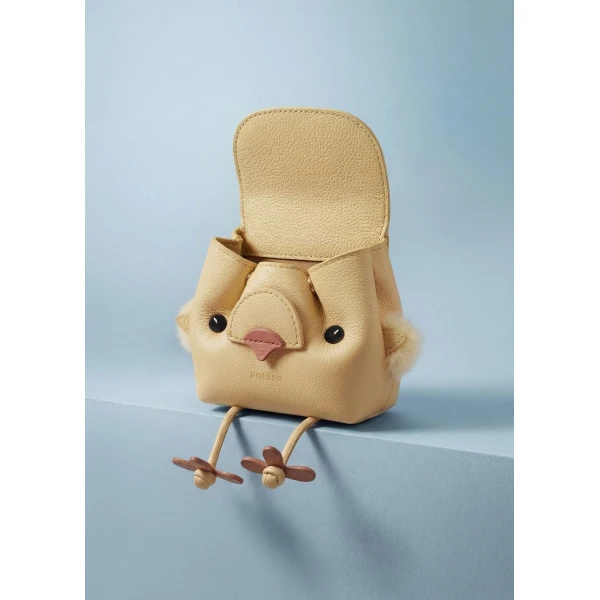 Polène Piyu Nanonimals Bag Charm in Mimosa, view 5 | Bag charms | Luxury Shoes 