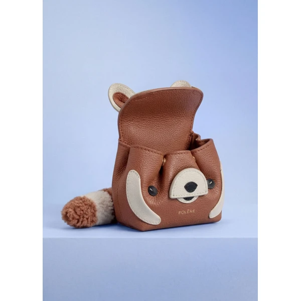 Polène Rodjo Nanonimals Bag Charm in Camel, view 5 | Bag charms | Luxury Shoes 