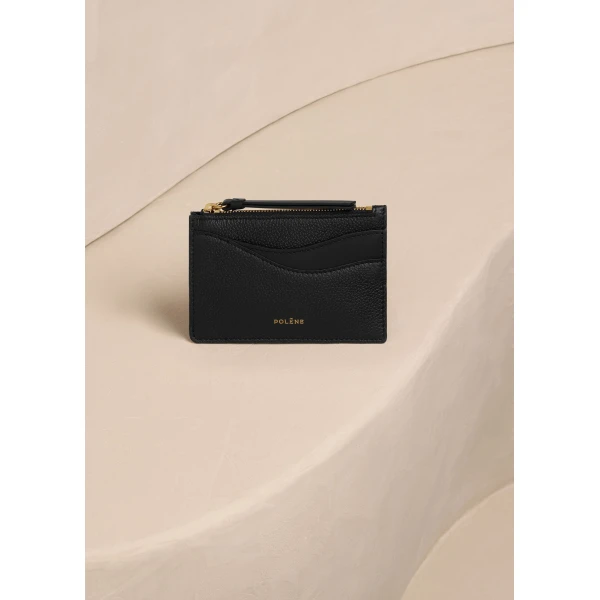 Polène Sierra Mini Pouch in Duo Black, view 2 | Wallets & Purses | Luxury Shoes 
