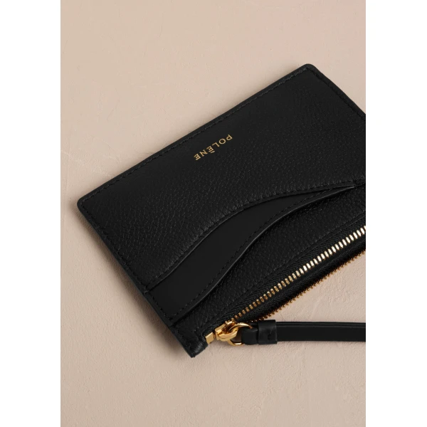 Polène Sierra Mini Pouch in Duo Black, view 4 | Wallets & Purses | Luxury Shoes 