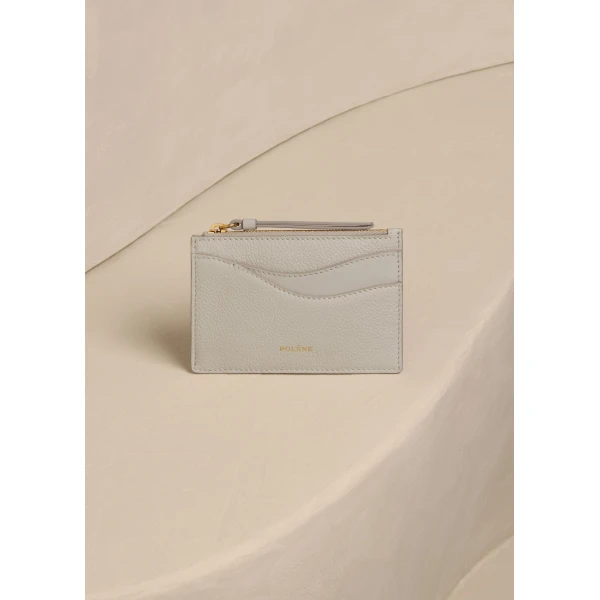 Polène Sierra Mini Pouch in Duo Chalk, view 2 | Wallets & Purses | Luxury Shoes 