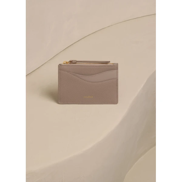Polène Sierra Mini Pouch in Duo Taupe, view 2 | Wallets & Purses | Luxury Shoes 