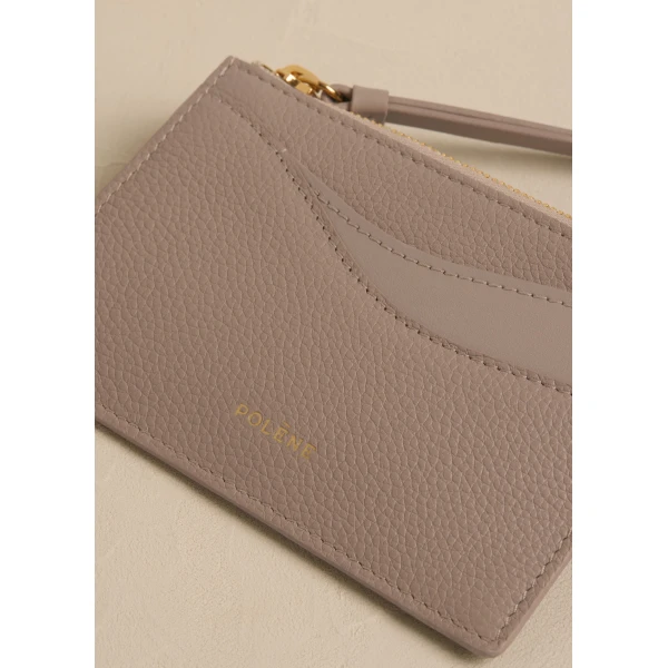 Polène Sierra Mini Pouch in Duo Taupe, view 3 | Wallets & Purses | Luxury Shoes 