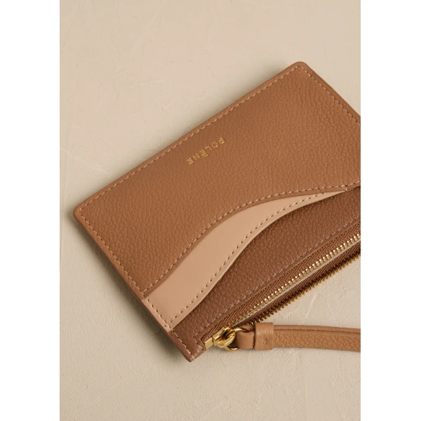 Polène Sierra Mini Pouch in Trio Camel, view 4 | Wallets & Purses | Luxury Shoes 