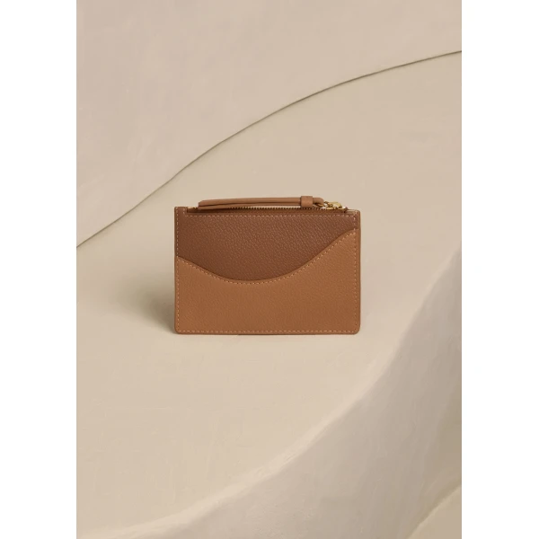 Polène Sierra Mini Pouch in Trio Camel, view 5 | Wallets & Purses | Luxury Shoes 