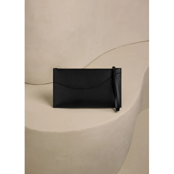 Polène Sierra Pouch in Duo Black, view 5 | Wallets & Purses | Luxury Shoes 