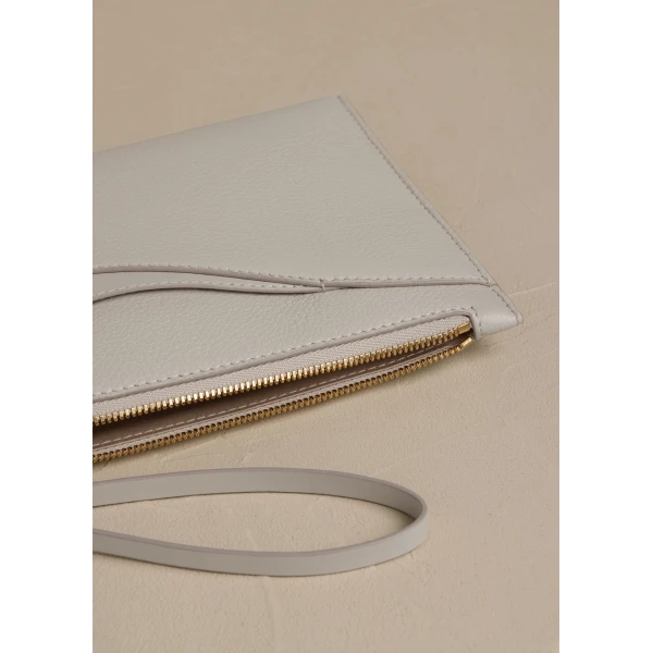 Polène Sierra Pouch in Duo Chalk, view 4 | Wallets & Purses | Luxury Shoes 