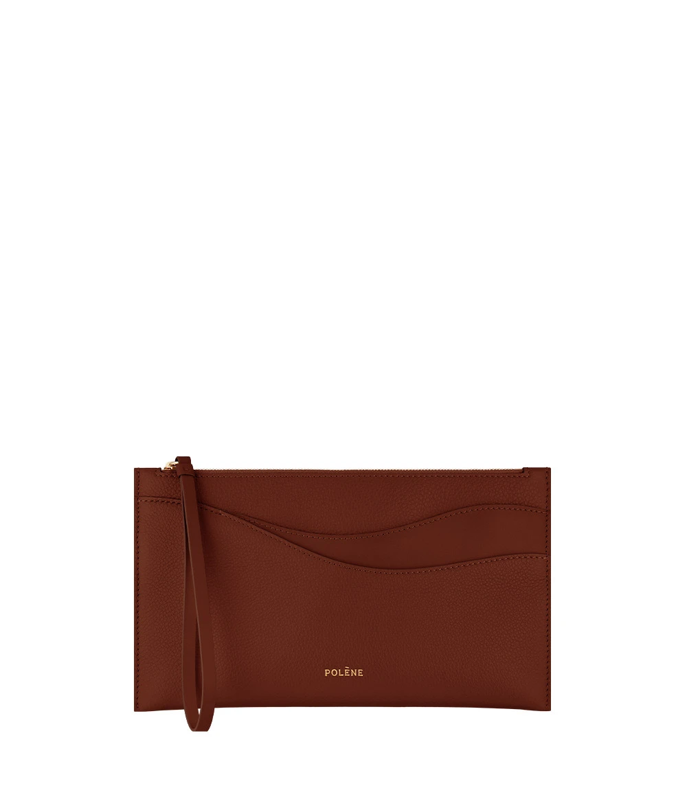 Polène Sierra Pouch in Duo Cognac Polène Sierra Pouch in Duo Cognac | Wallets & Purses | Luxury Shoes