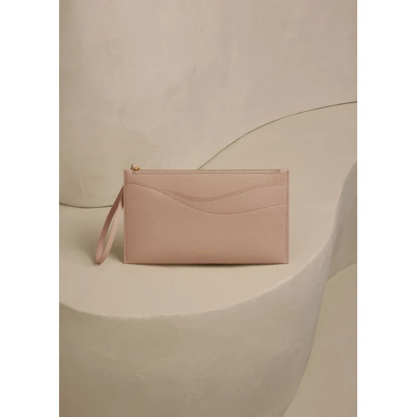 Polène Sierra Pouch in Duo Dune, view 2 | Wallets & Purses | Luxury Shoes 