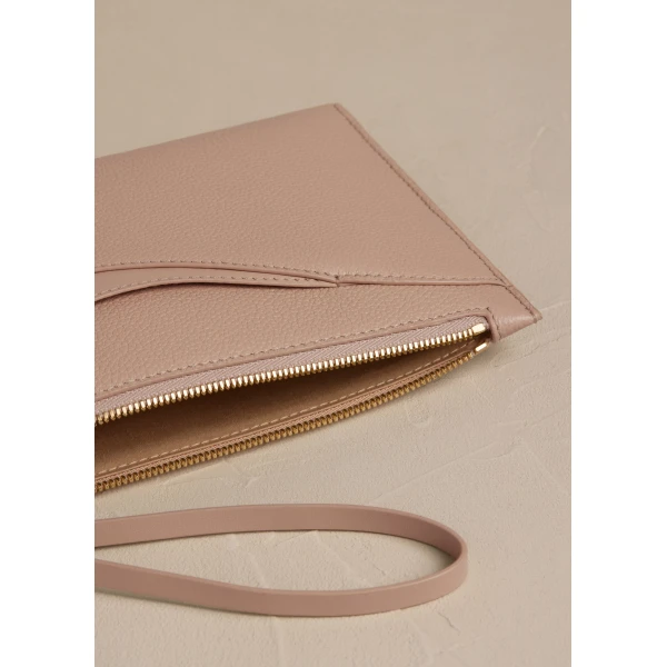 Polène Sierra Pouch in Duo Dune, view 4 | Wallets & Purses | Luxury Shoes 