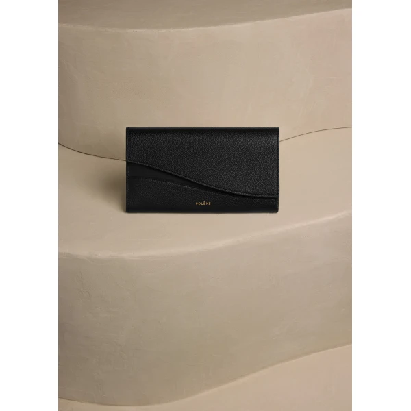 Polène Sierra Wallet in Duo Black, view 2 | Wallets & Purses | Luxury Shoes 