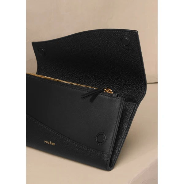 Polène Sierra Wallet in Duo Black, view 3 | Wallets & Purses | Luxury Shoes 