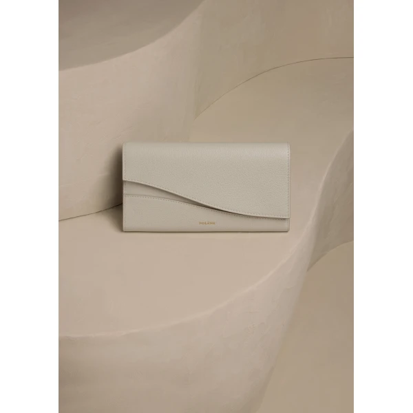 Polène Sierra Wallet in Duo Chalk, view 2 | Wallets & Purses | Luxury Shoes 