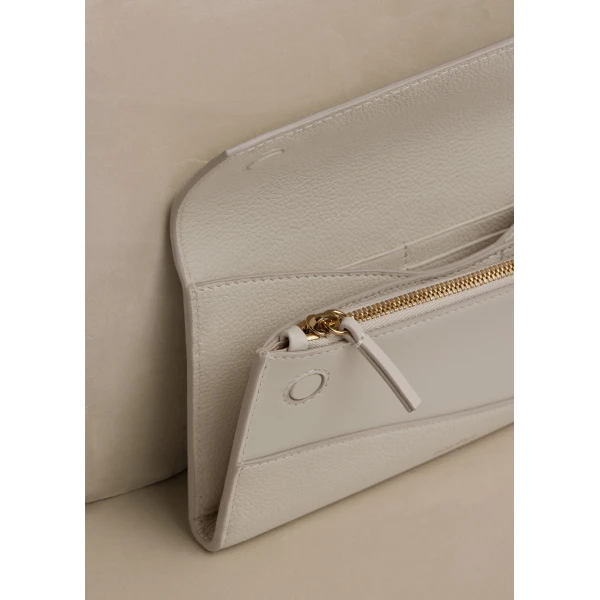 Polène Sierra Wallet in Duo Chalk, view 4 | Wallets & Purses | Luxury Shoes 