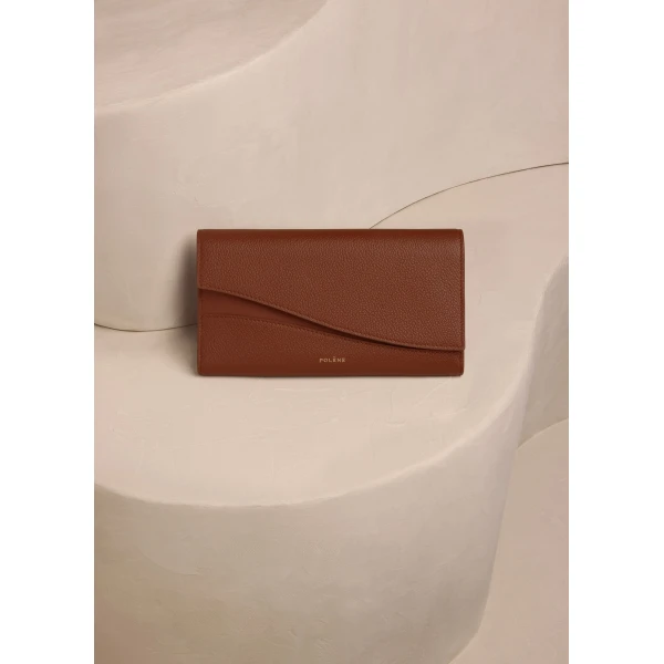 Polène Sierra Wallet in Duo Cognac, view 2 | Wallets & Purses | Luxury Shoes 