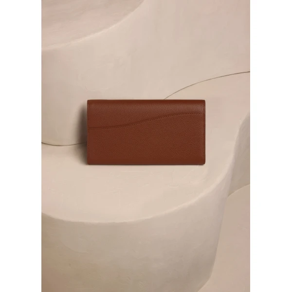 Polène Sierra Wallet in Duo Cognac, view 5 | Wallets & Purses | Luxury Shoes 