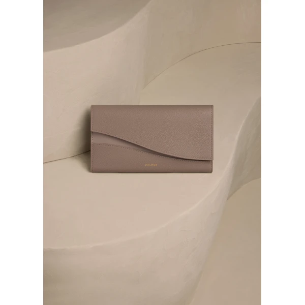 Polène Sierra Wallet in Duo Taupe, view 2 | Wallets & Purses | Luxury Shoes 