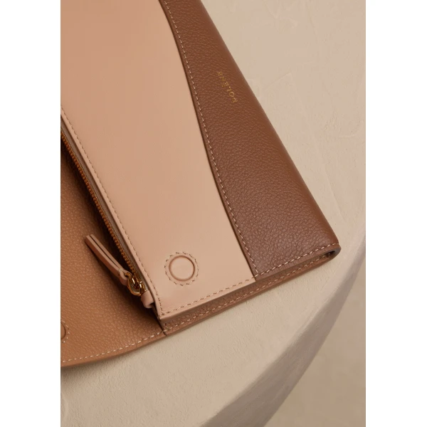 Polène Sierra Wallet in Trio Camel, view 3 | Wallets & Purses | Luxury Shoes 