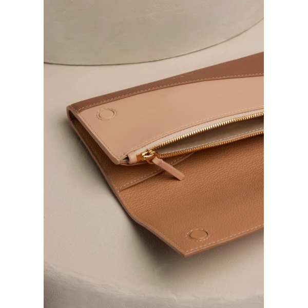 Polène Sierra Wallet in Trio Camel, view 4 | Wallets & Purses | Luxury Shoes 